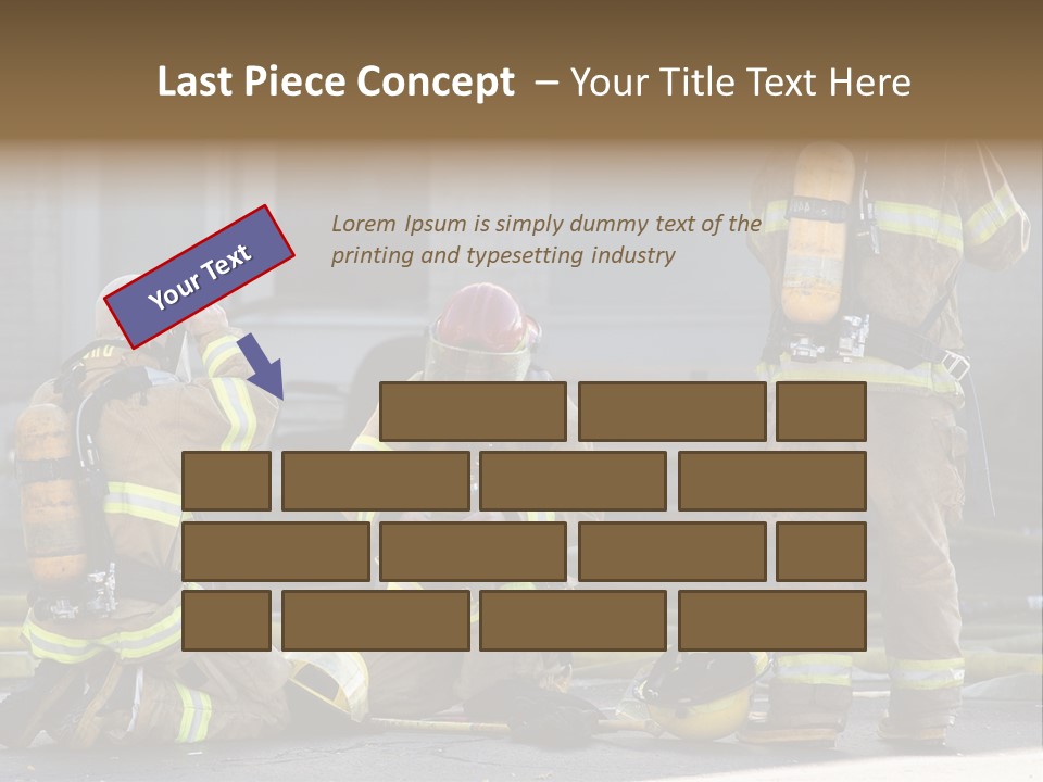 Fireproof Roof Extinguish PowerPoint Template