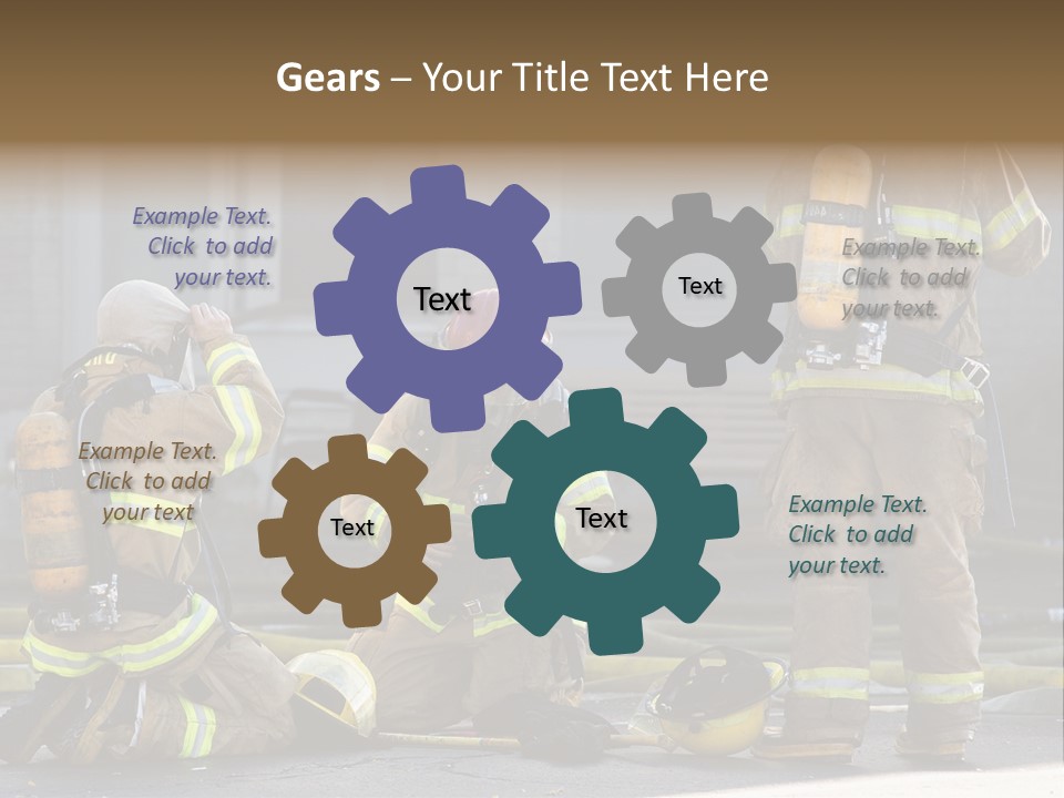 Fireproof Roof Extinguish PowerPoint Template