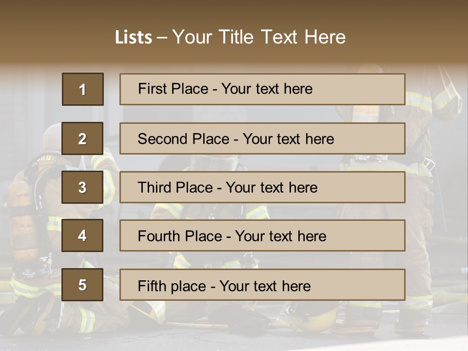 Fireproof Roof Extinguish PowerPoint Template