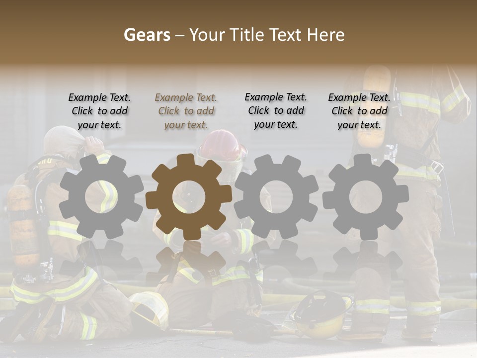 Fireproof Roof Extinguish PowerPoint Template