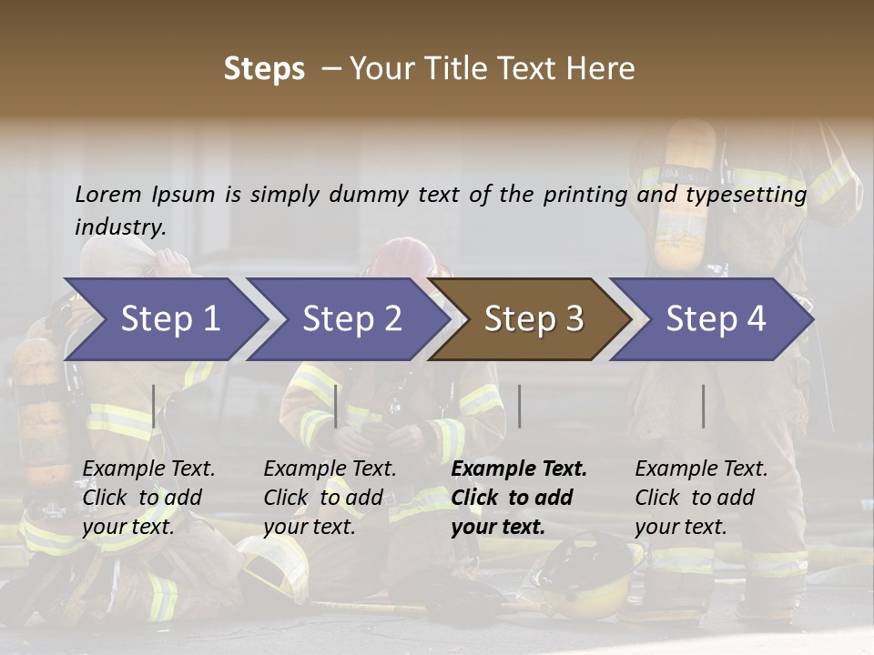 Fireproof Roof Extinguish PowerPoint Template