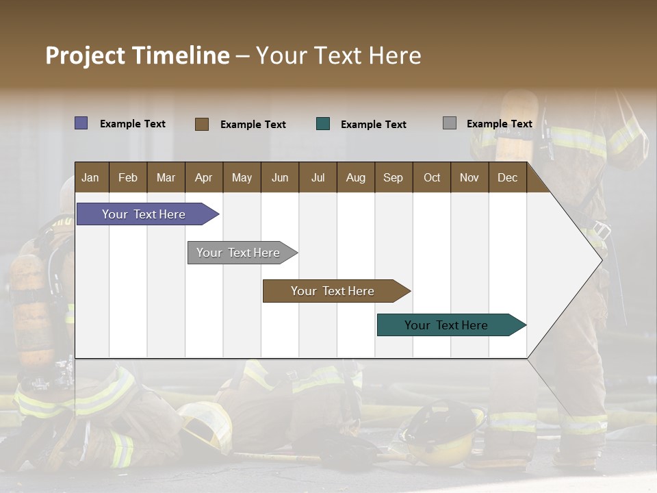 Fireproof Roof Extinguish PowerPoint Template