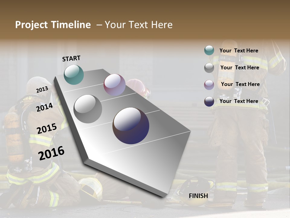 Fireproof Roof Extinguish PowerPoint Template