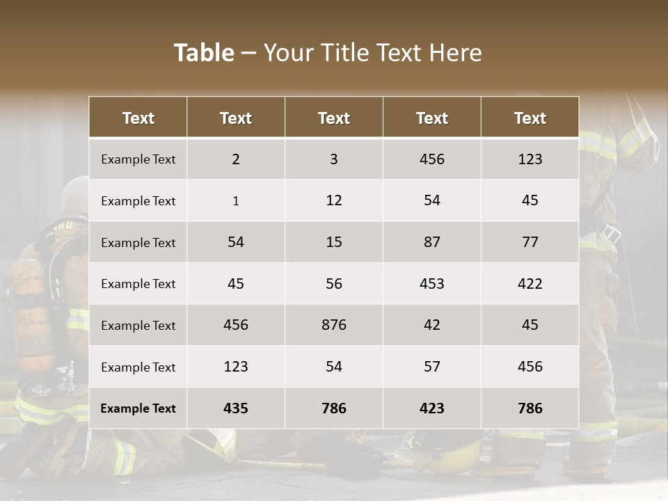 Fireproof Roof Extinguish PowerPoint Template