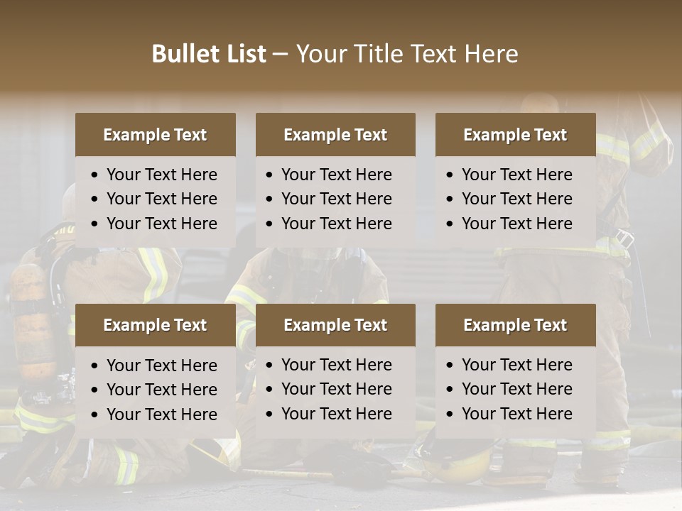 Fireproof Roof Extinguish PowerPoint Template
