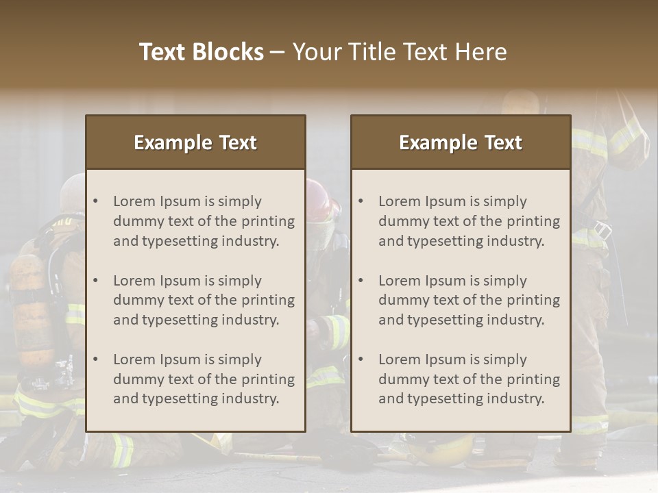Fireproof Roof Extinguish PowerPoint Template