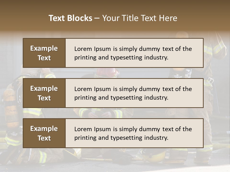 Fireproof Roof Extinguish PowerPoint Template