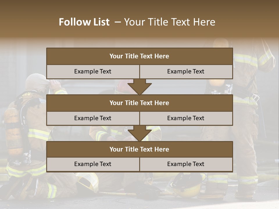 Fireproof Roof Extinguish PowerPoint Template