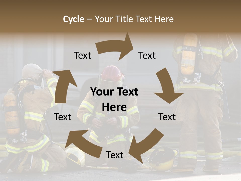 Fireproof Roof Extinguish PowerPoint Template