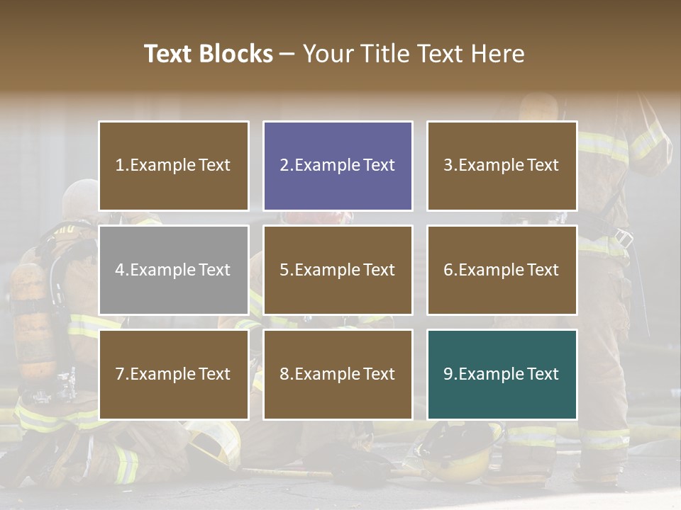 Fireproof Roof Extinguish PowerPoint Template