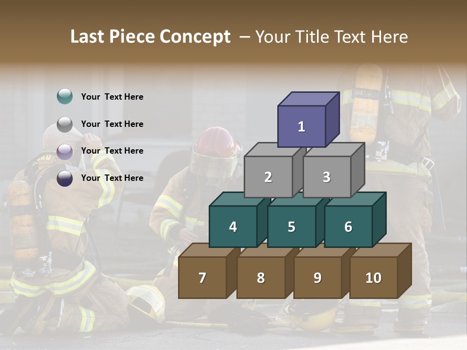 Fireproof Roof Extinguish PowerPoint Template