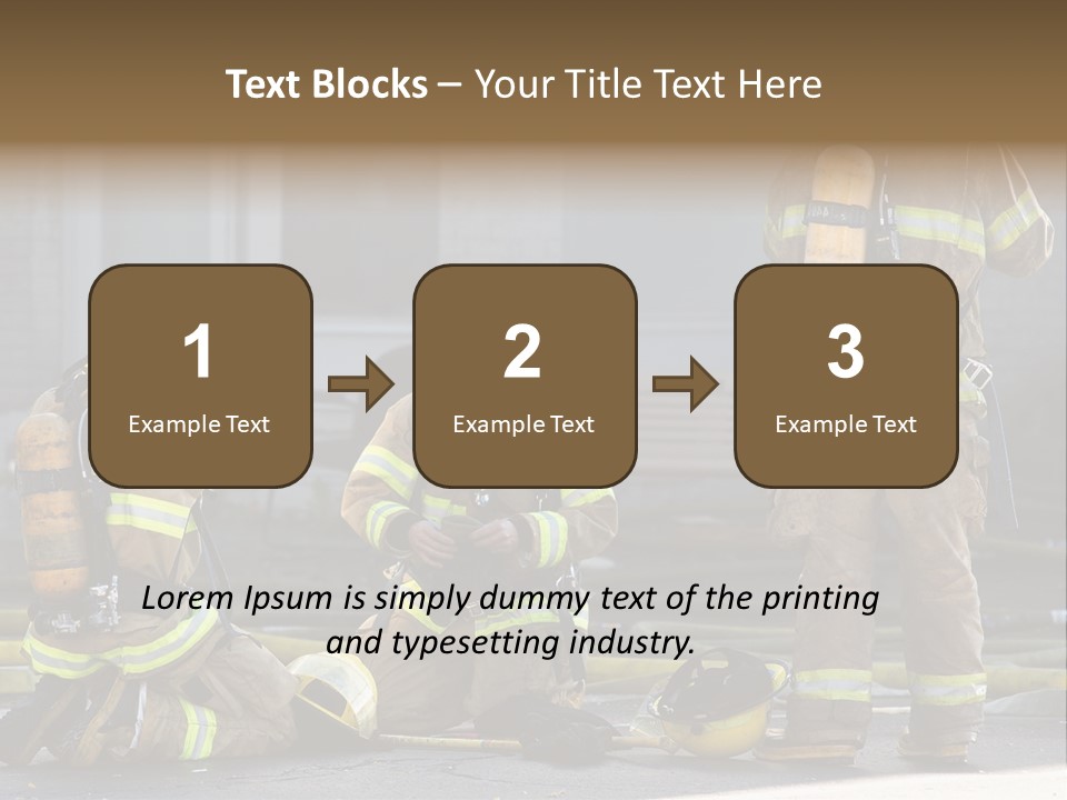 Fireproof Roof Extinguish PowerPoint Template