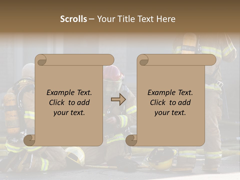 Fireproof Roof Extinguish PowerPoint Template