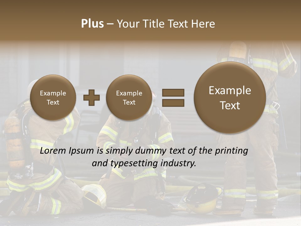 Fireproof Roof Extinguish PowerPoint Template