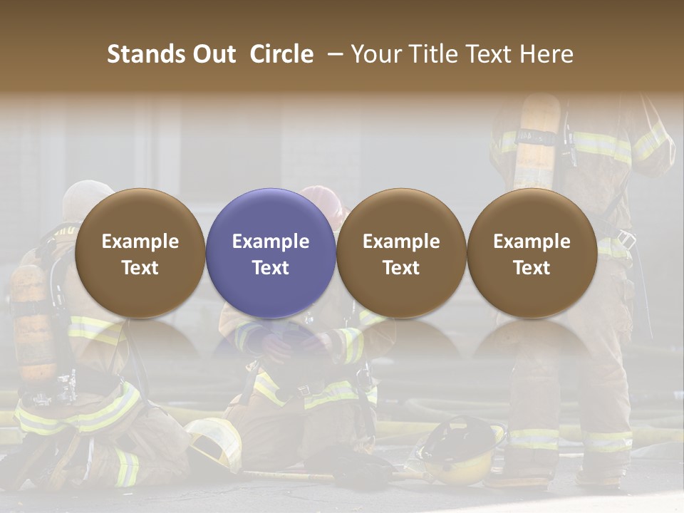 Fireproof Roof Extinguish PowerPoint Template