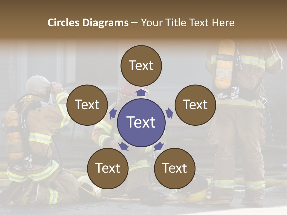 Fireproof Roof Extinguish PowerPoint Template