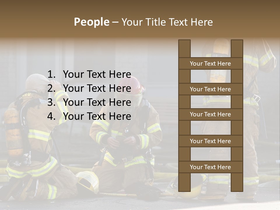 Fireproof Roof Extinguish PowerPoint Template