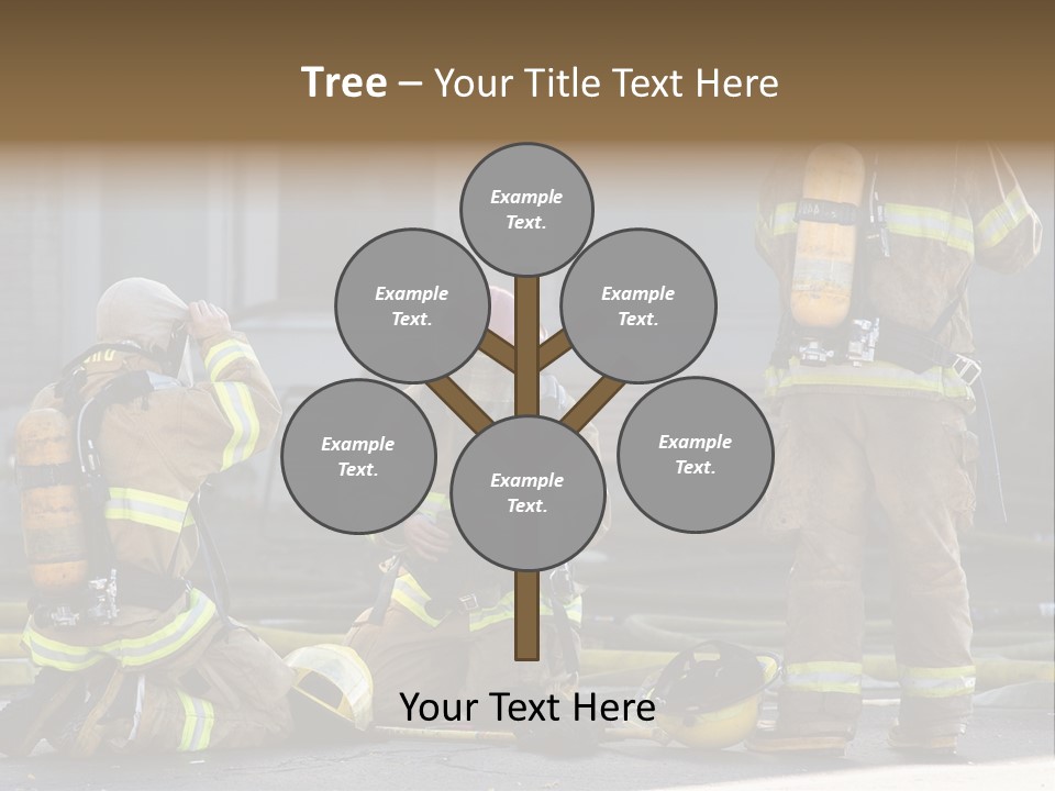 Fireproof Roof Extinguish PowerPoint Template