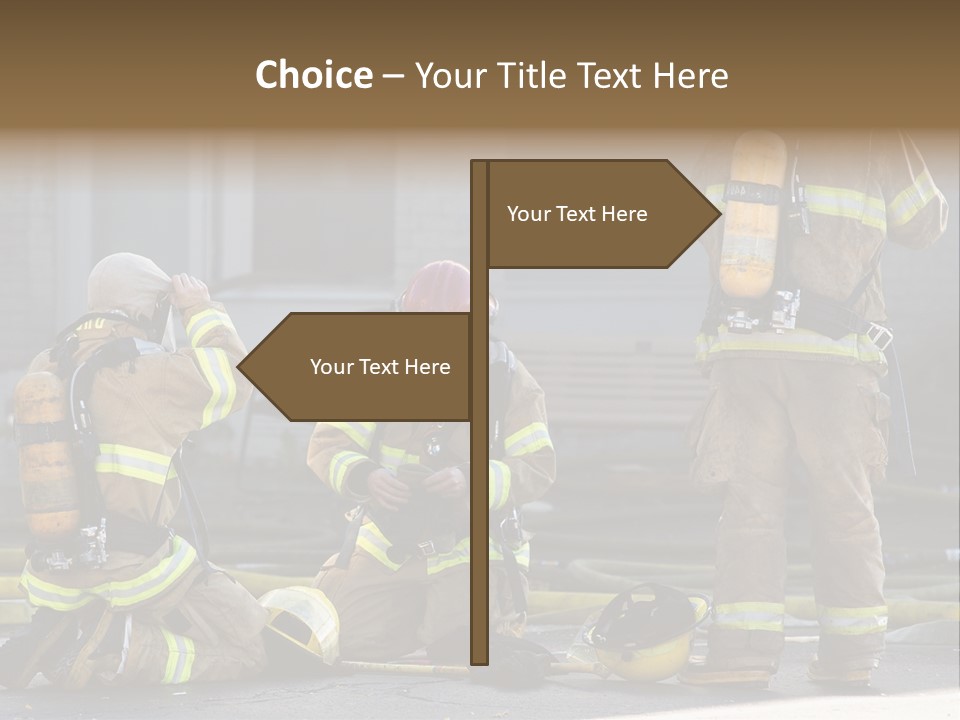 Fireproof Roof Extinguish PowerPoint Template
