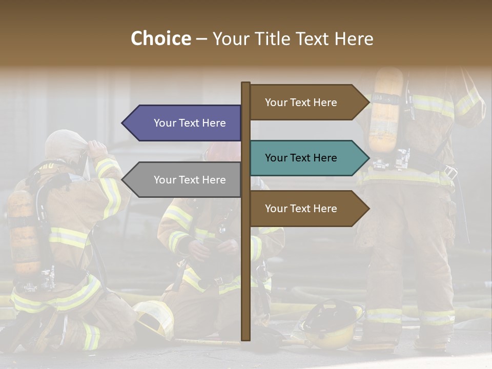 Fireproof Roof Extinguish PowerPoint Template