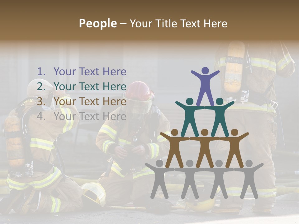 Fireproof Roof Extinguish PowerPoint Template