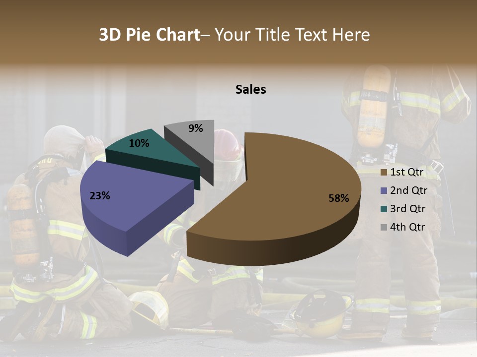 Fireproof Roof Extinguish PowerPoint Template