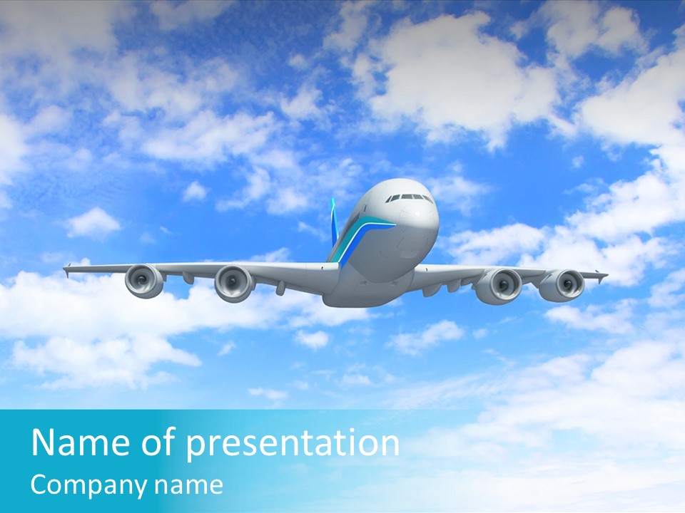 Sunset Travel Turbine PowerPoint Template