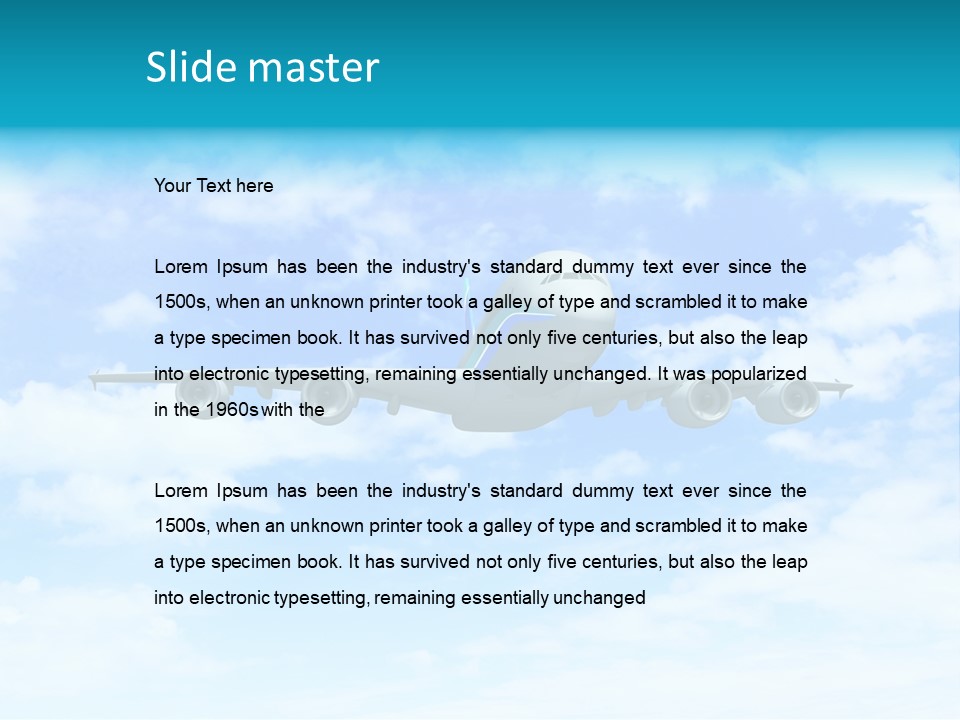 Sunset Travel Turbine PowerPoint Template