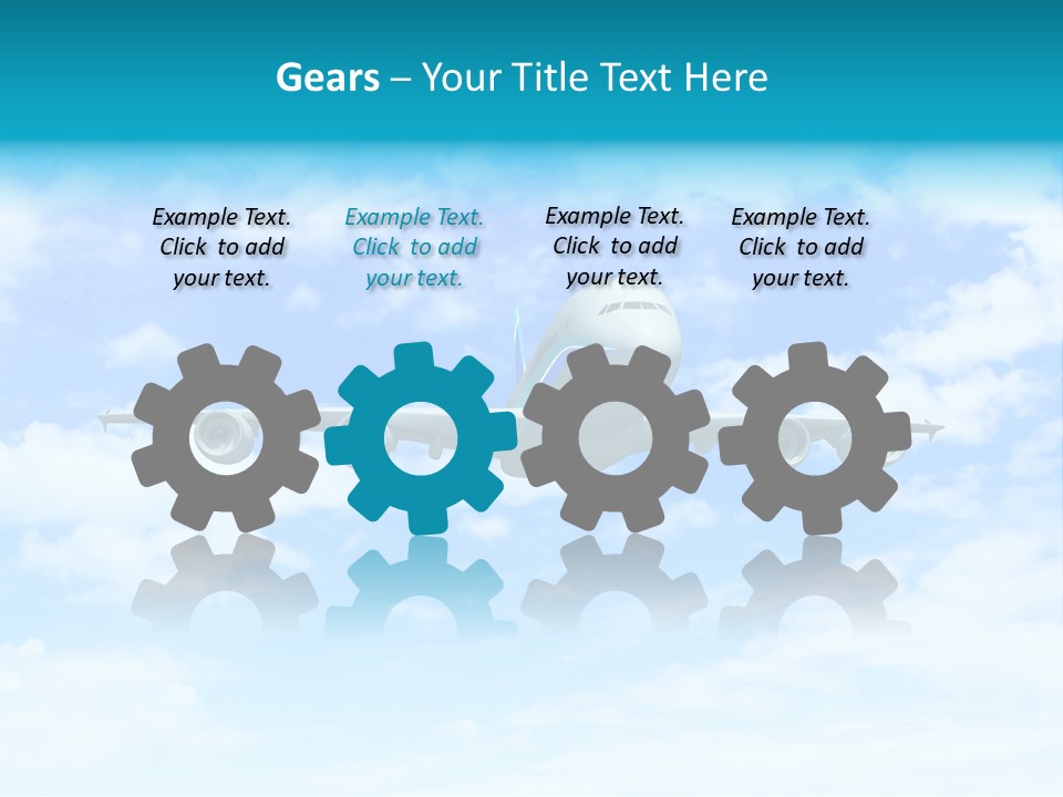 Sunset Travel Turbine PowerPoint Template