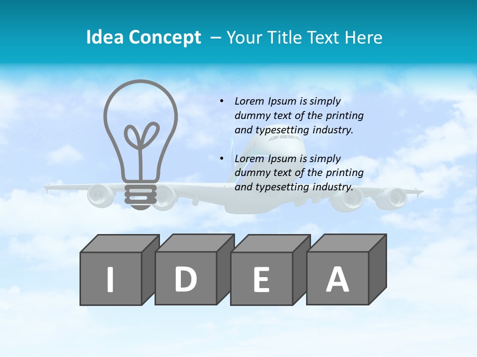 Sunset Travel Turbine PowerPoint Template