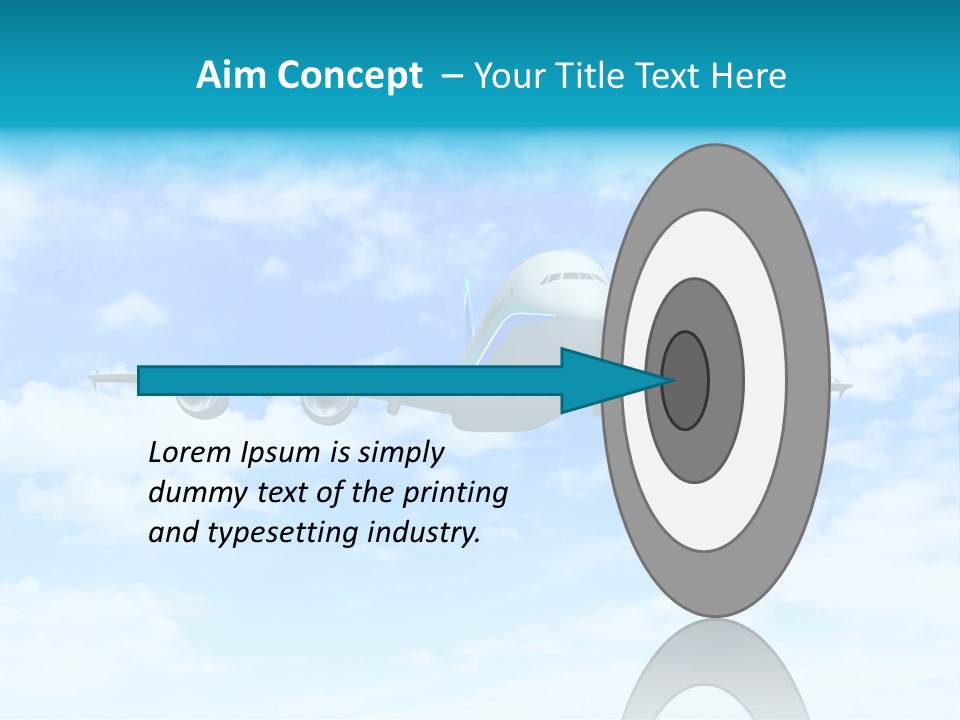 Sunset Travel Turbine PowerPoint Template