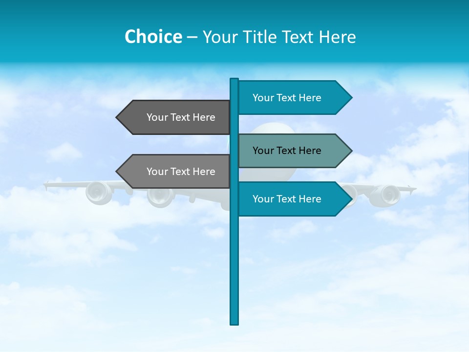 Sunset Travel Turbine PowerPoint Template