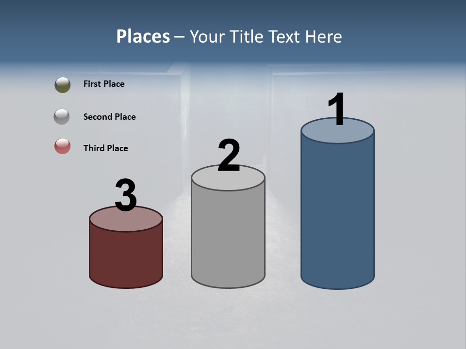 Illustration Men Labyrinth PowerPoint Template