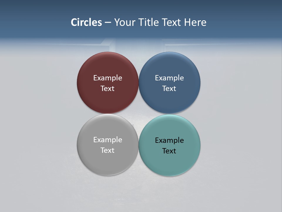 Illustration Men Labyrinth PowerPoint Template