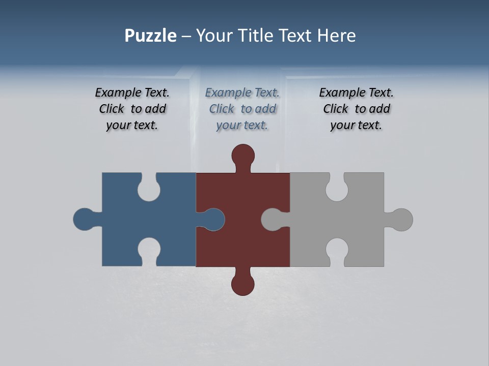 Illustration Men Labyrinth PowerPoint Template