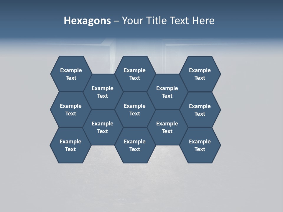 Illustration Men Labyrinth PowerPoint Template