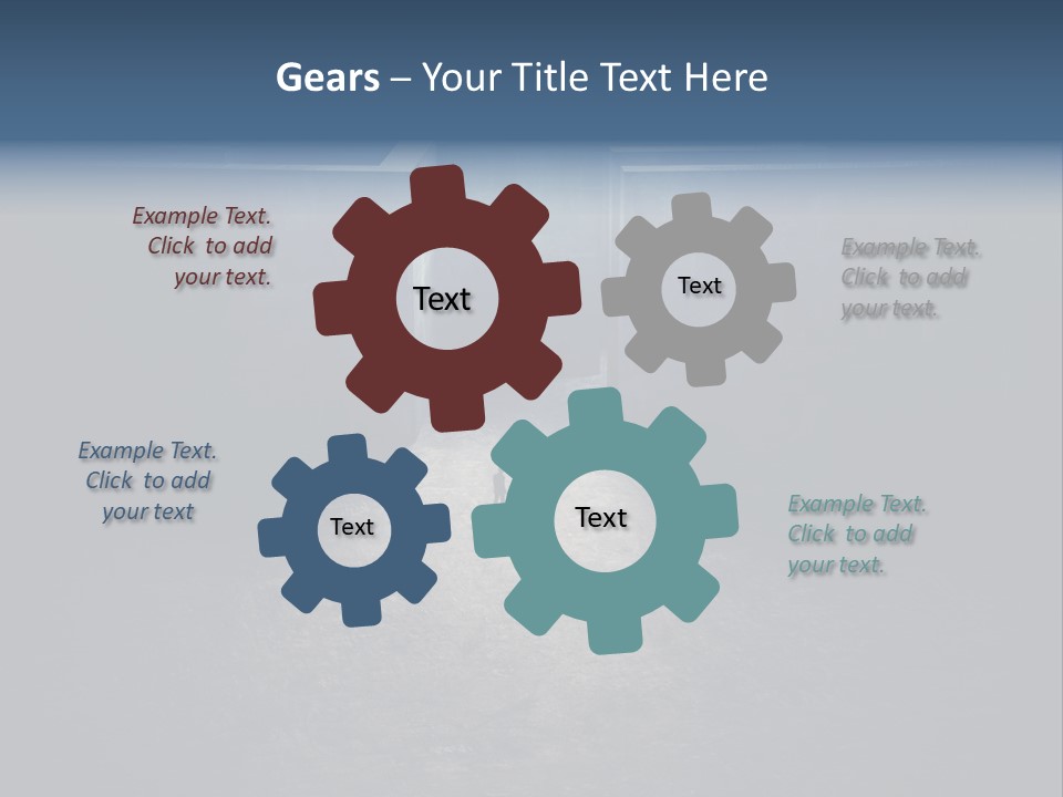 Illustration Men Labyrinth PowerPoint Template