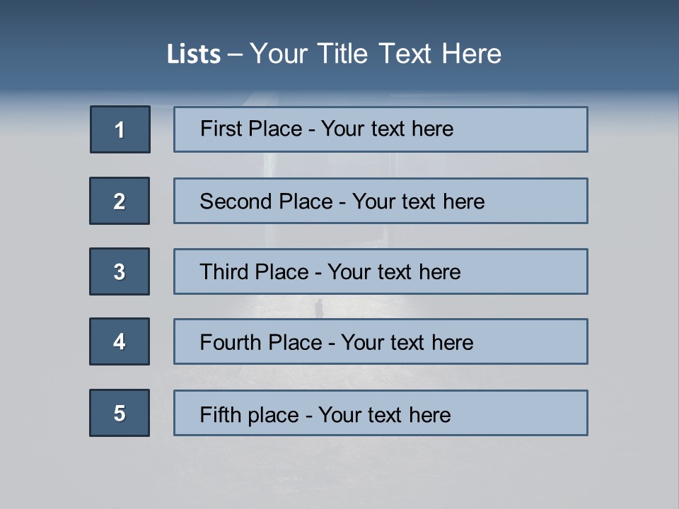 Illustration Men Labyrinth PowerPoint Template
