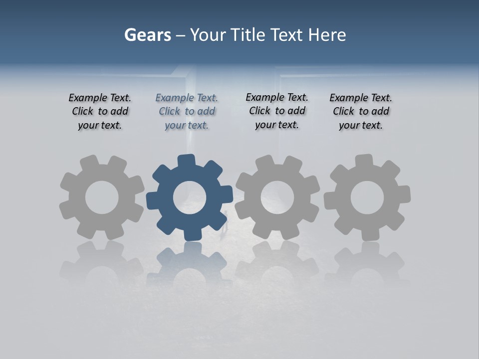 Illustration Men Labyrinth PowerPoint Template