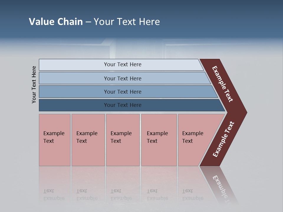 Illustration Men Labyrinth PowerPoint Template
