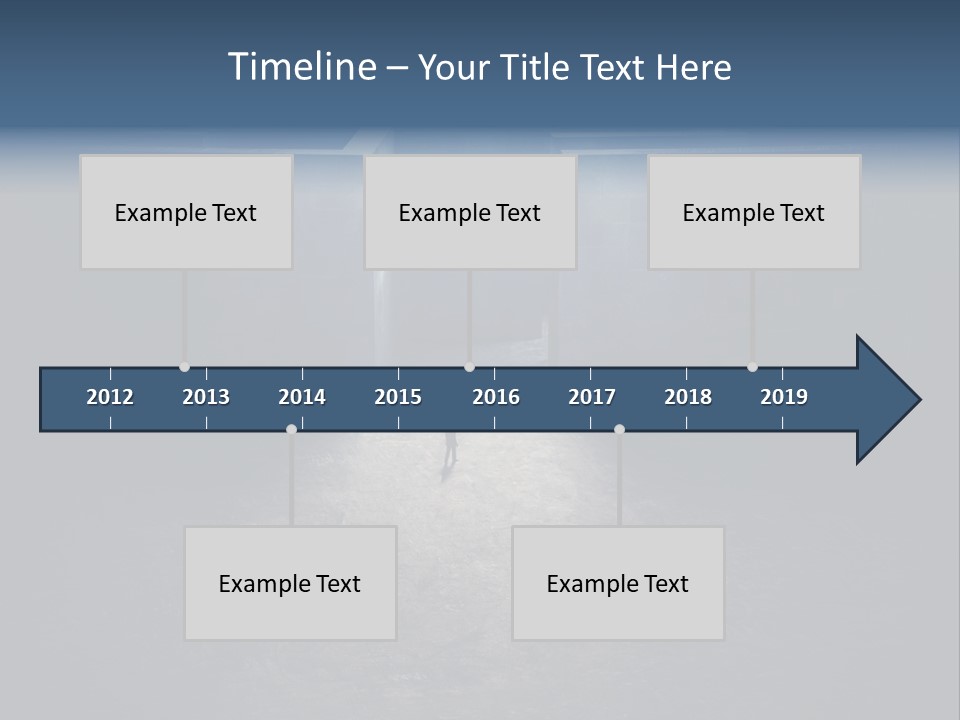 Illustration Men Labyrinth PowerPoint Template
