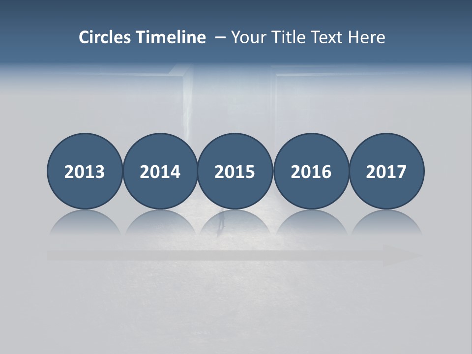 Illustration Men Labyrinth PowerPoint Template