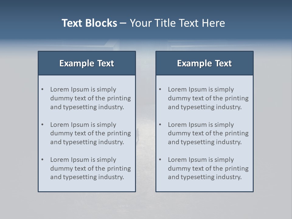 Illustration Men Labyrinth PowerPoint Template