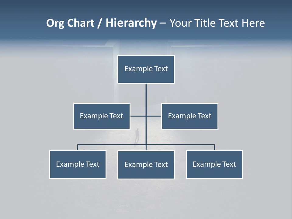 Illustration Men Labyrinth PowerPoint Template