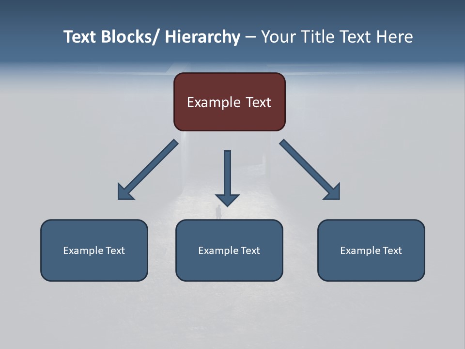 Illustration Men Labyrinth PowerPoint Template