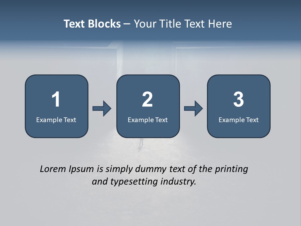 Illustration Men Labyrinth PowerPoint Template