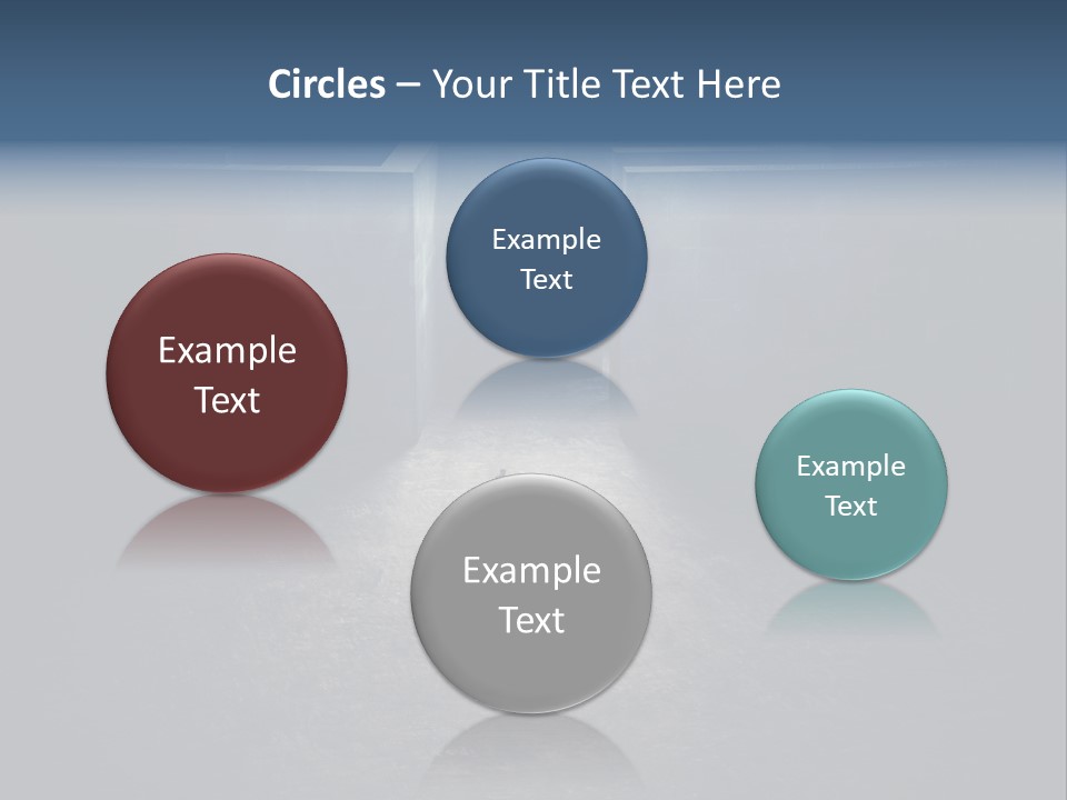 Illustration Men Labyrinth PowerPoint Template