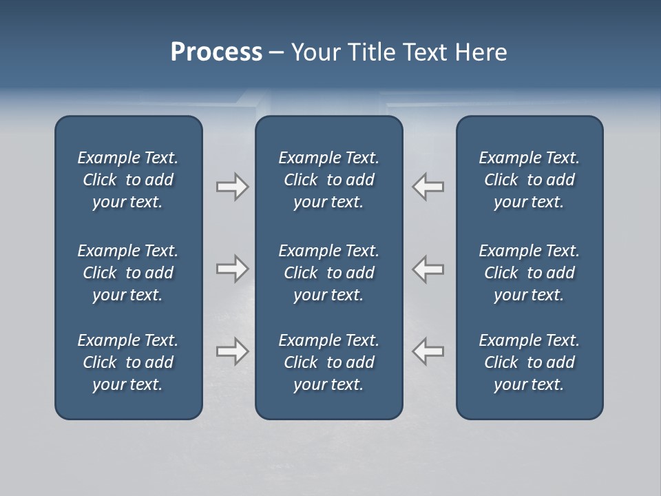 Illustration Men Labyrinth PowerPoint Template