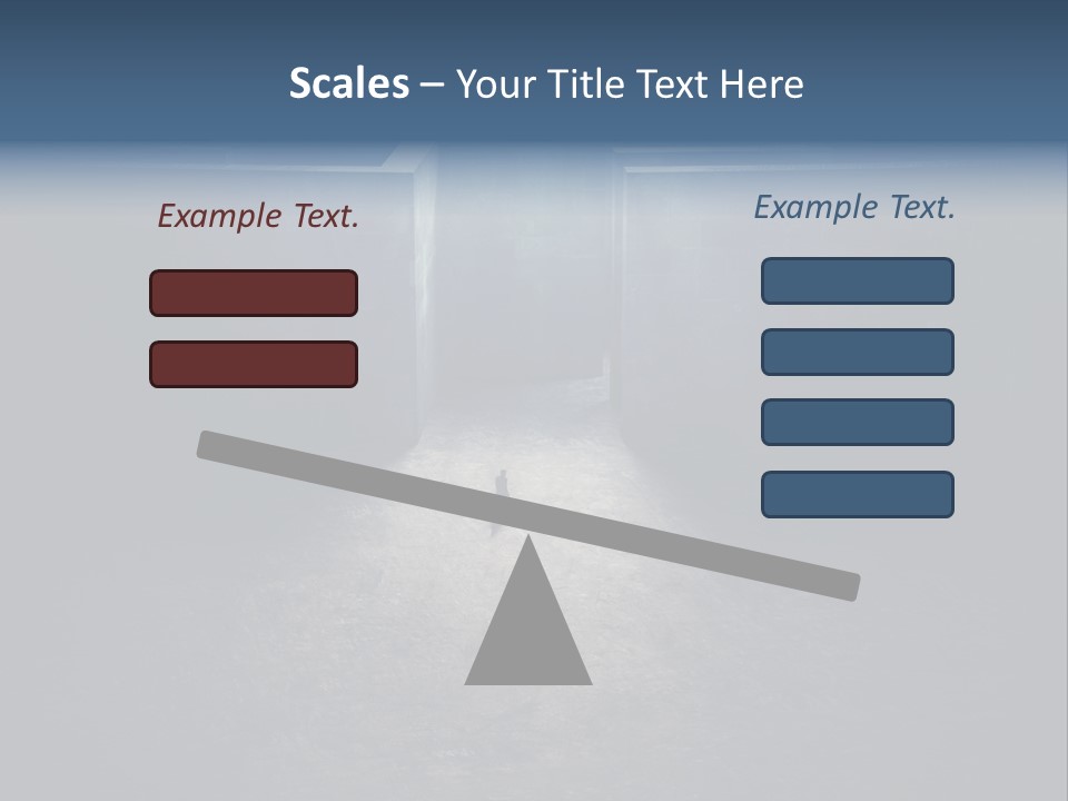 Illustration Men Labyrinth PowerPoint Template