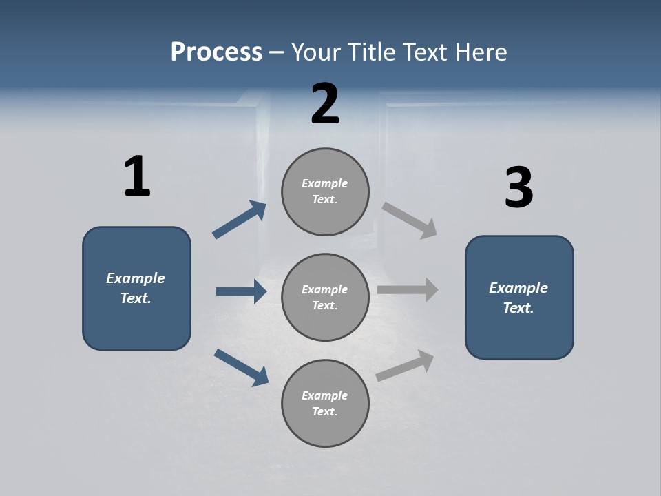 Illustration Men Labyrinth PowerPoint Template